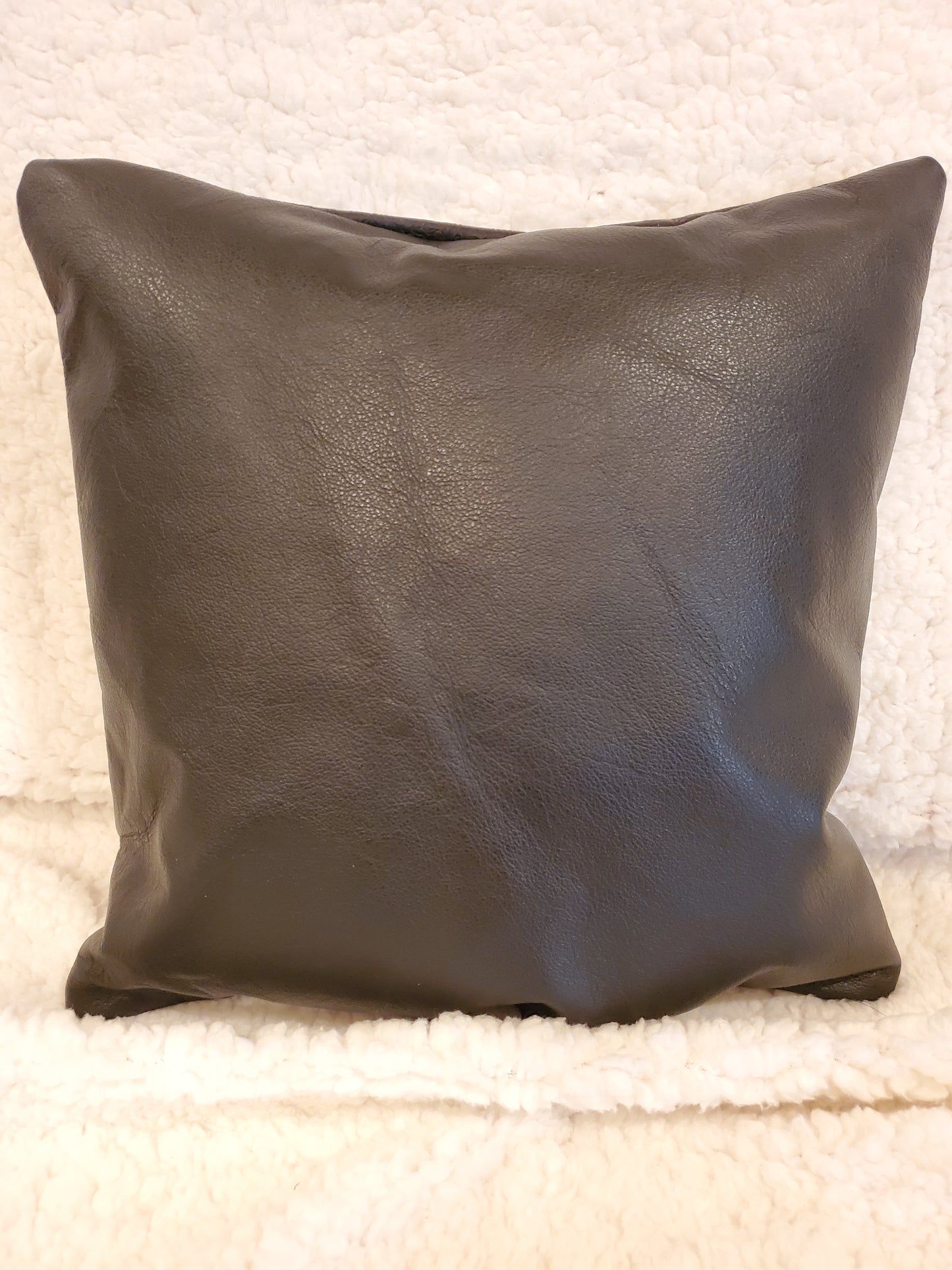 Cowhide and Leather Pillow