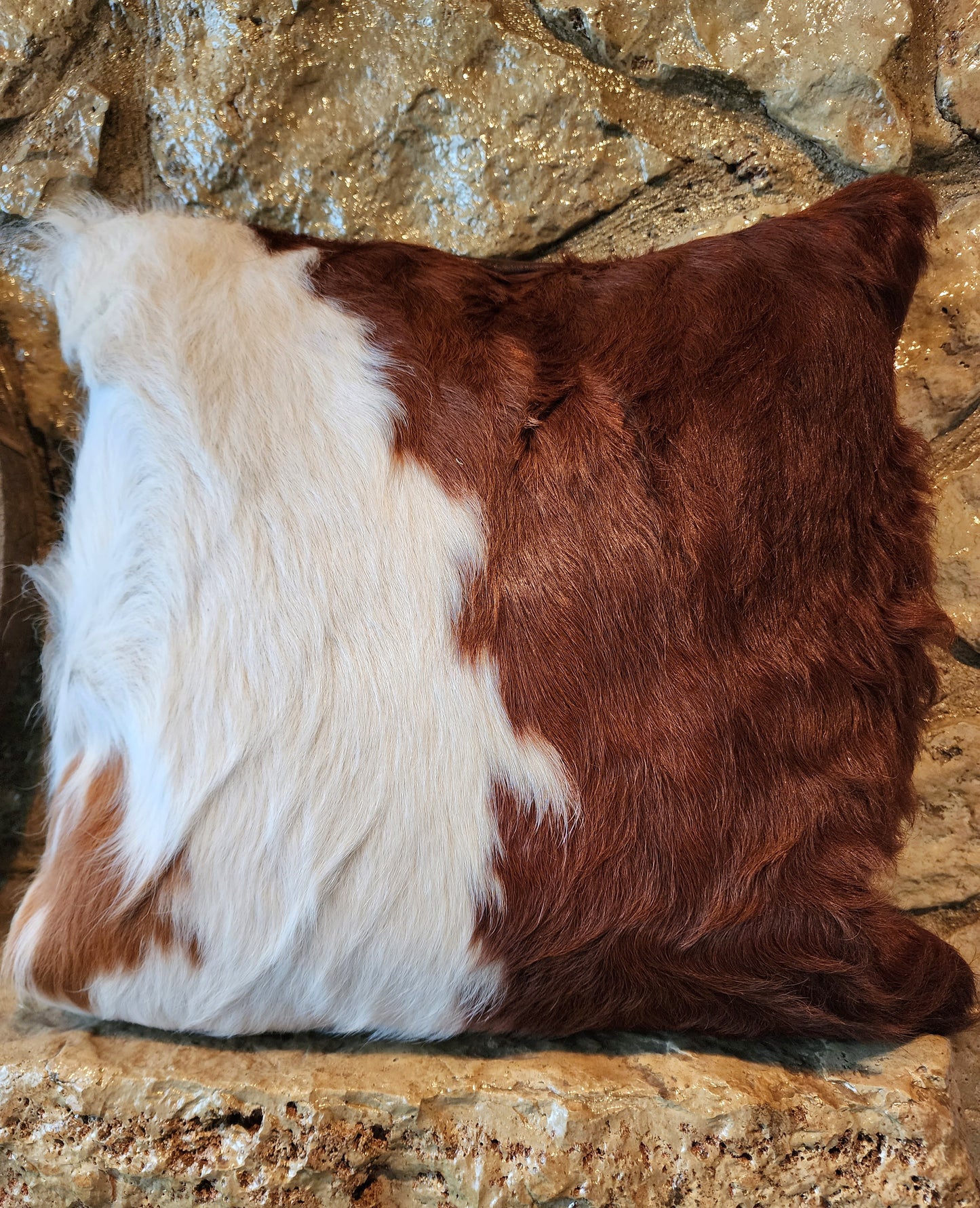 Cowhide and Leather Pillow