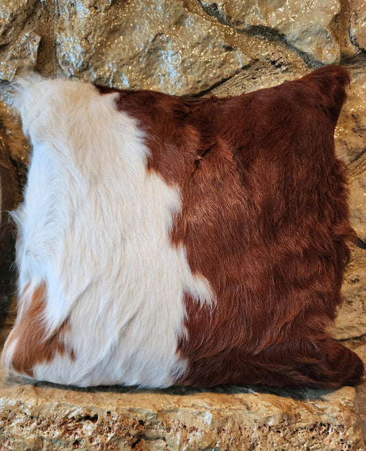 Cowhide and Leather Pillow