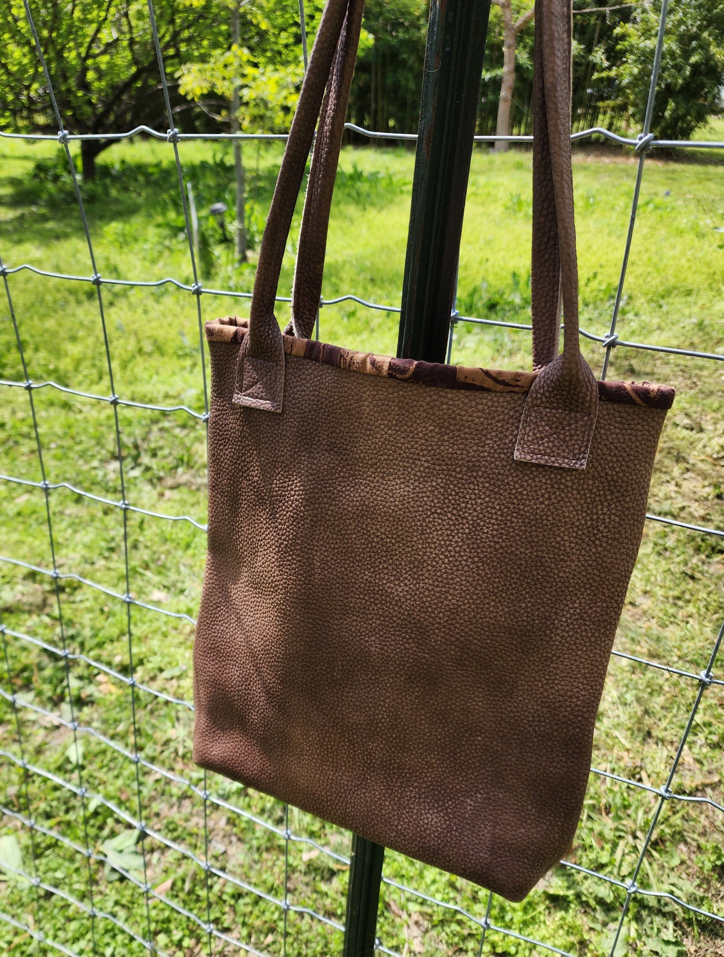 Cowhide and Leather Tote